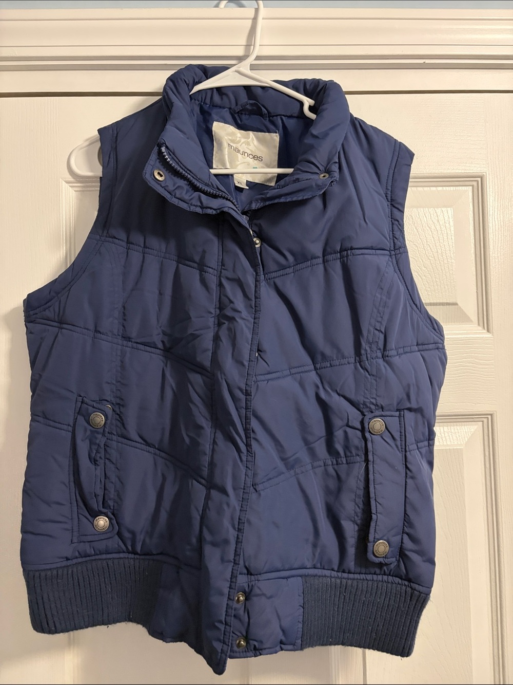 Maurices Quilted Puffer Vest in Deep Blue